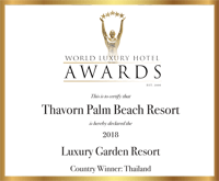 Award World Luxury Hotel Aards Certify Thavorn Palm Beach Resort 2018 Luxury Garden Resort